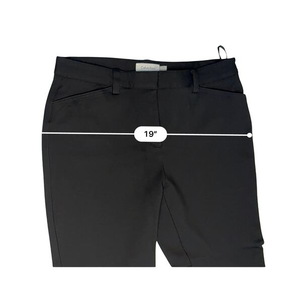 Calvin Klein Ponte Skinny Jeans 10 Black Modern Stretch Knit - Picture 4 of 11